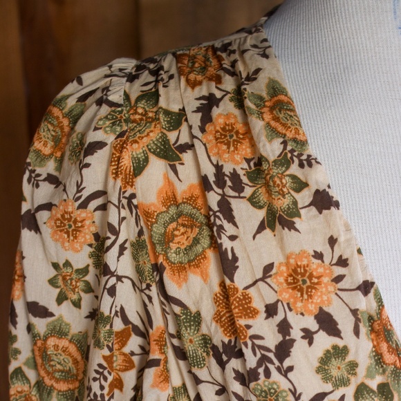 Juillet 100% Cotton Merritt Maxi Dress In Oona Sunflower Print Woman's Size M - Picture 4 of 17